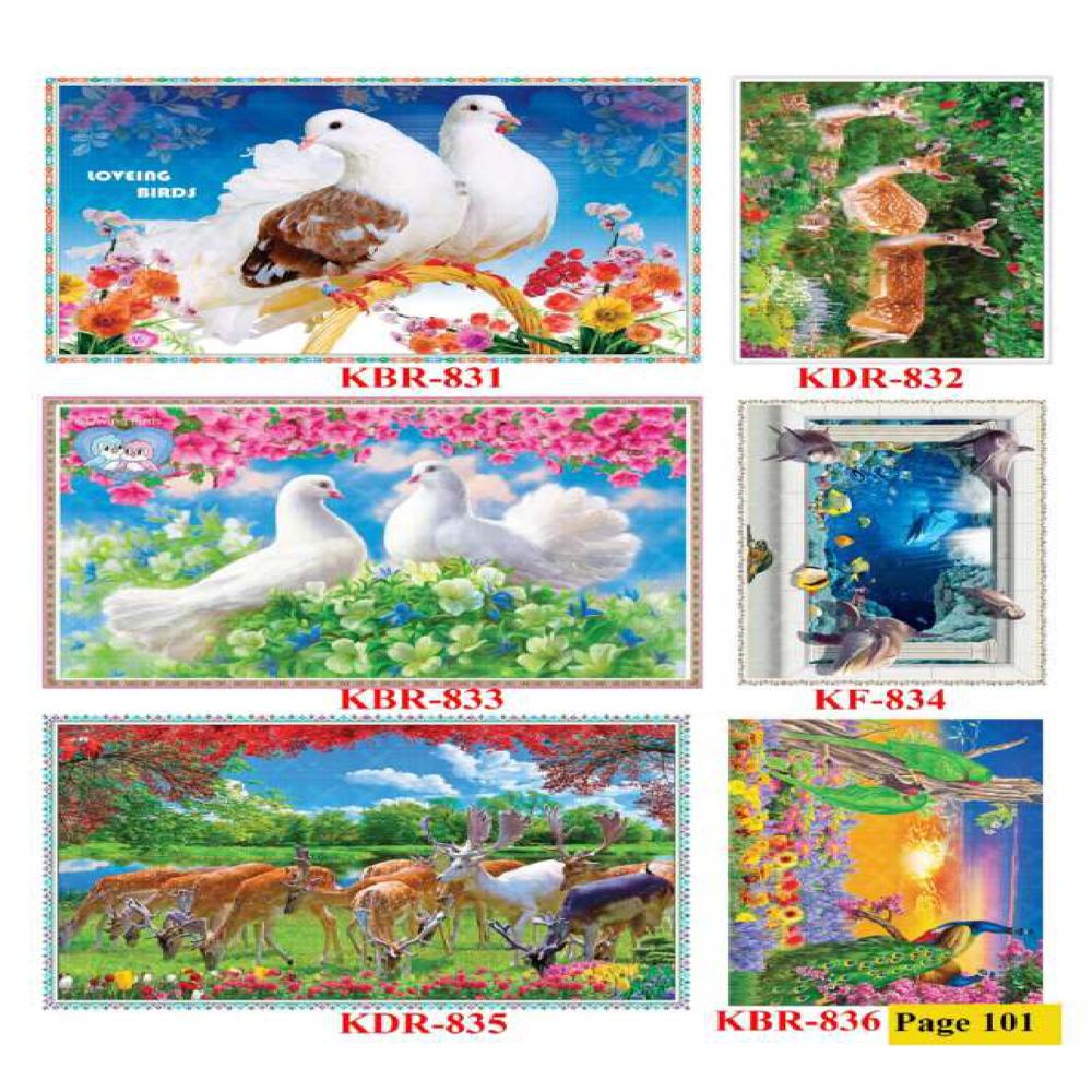 ANIMALS AND BIRDS WALL POSTER TILES