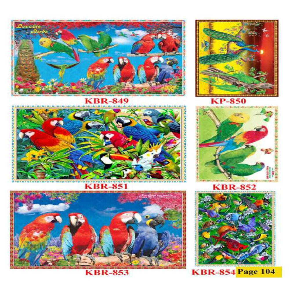 ANIMALS AND BIRDS WALL POSTER TILES