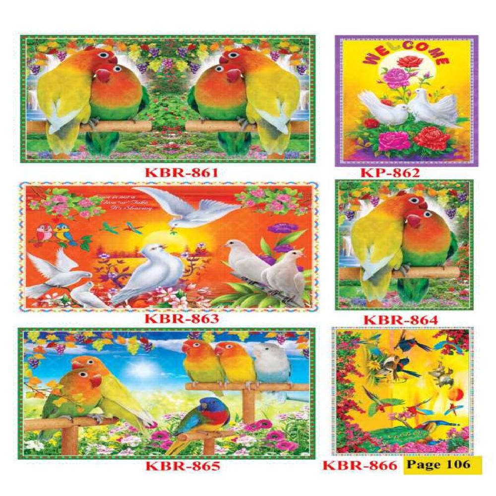 ANIMALS AND BIRDS WALL POSTER TILES