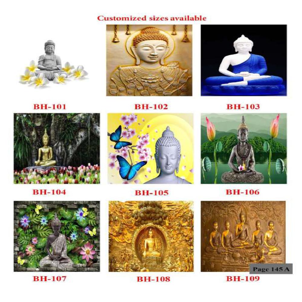 Buddha Wall Poster Tiles