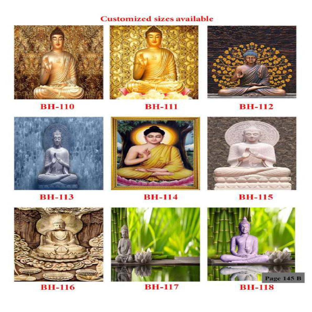 Buddha Wall Poster Tiles