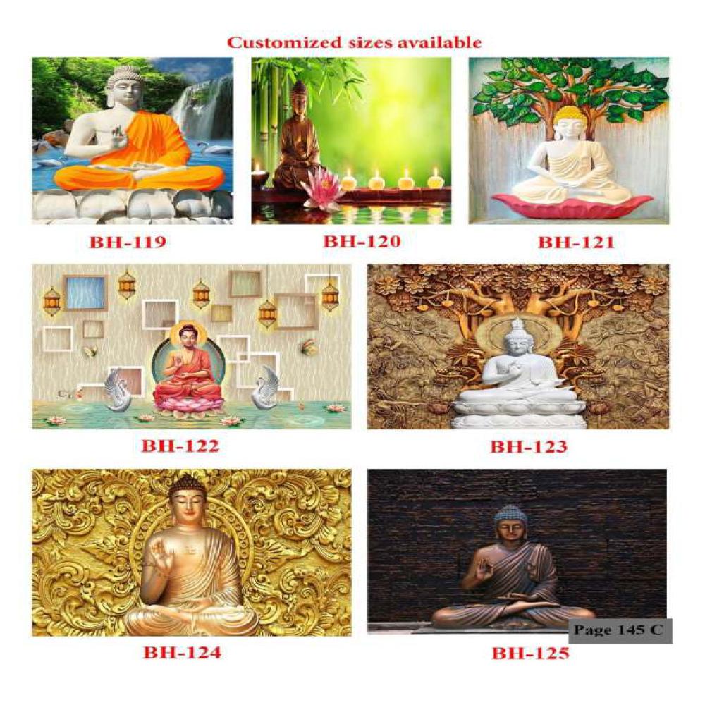 Buddha Wall Poster Tiles
