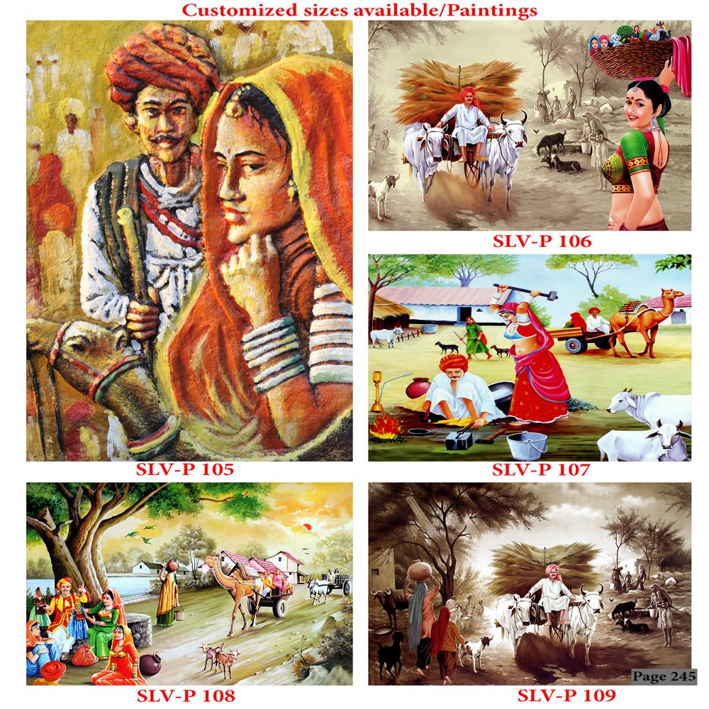 PAINTING SCENERY WALL POSTER TILES
