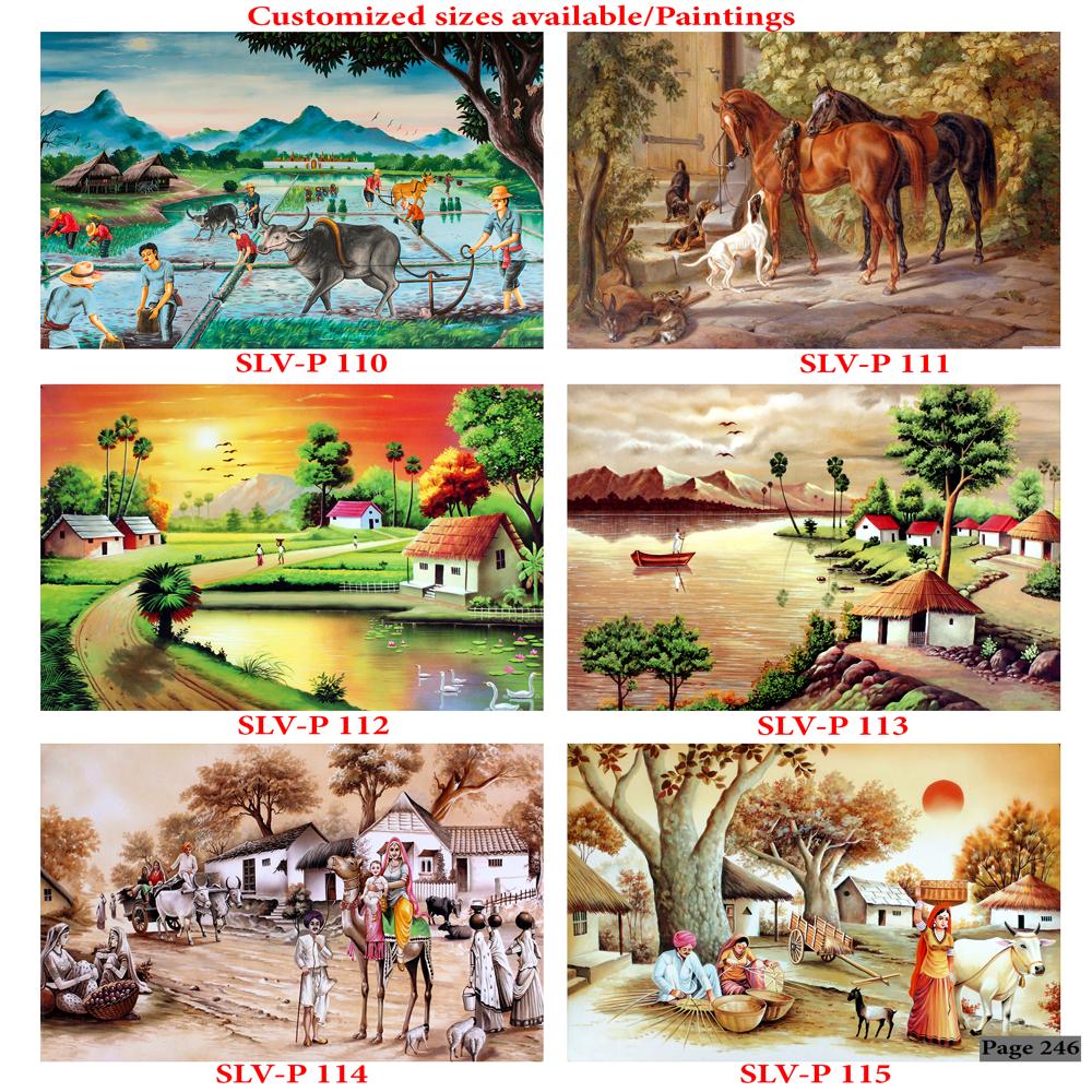 PAINTING SCENERY WALL POSTER TILES