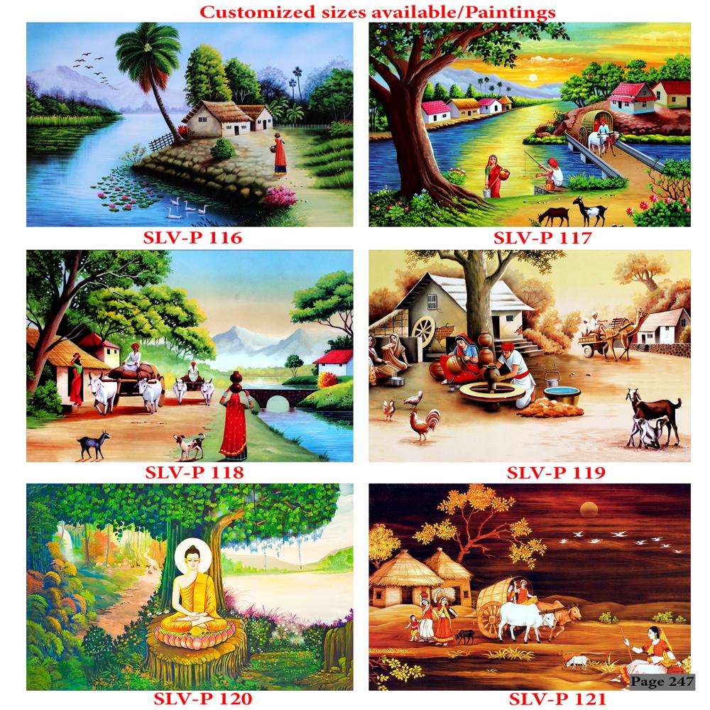 PAINTING SCENERY WALL POSTER TILES