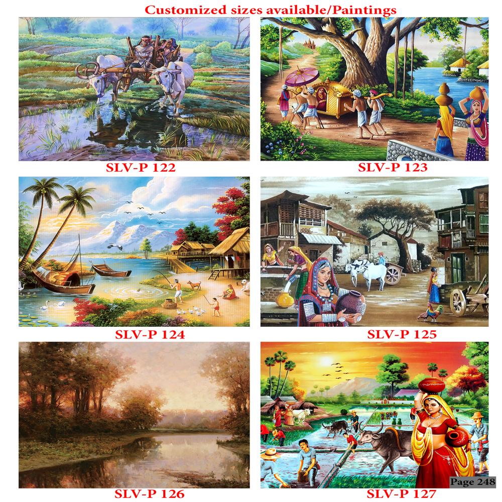 PAINTING SCENERY WALL POSTER TILES