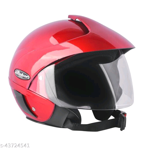 Half Face Helmet - Color: Black