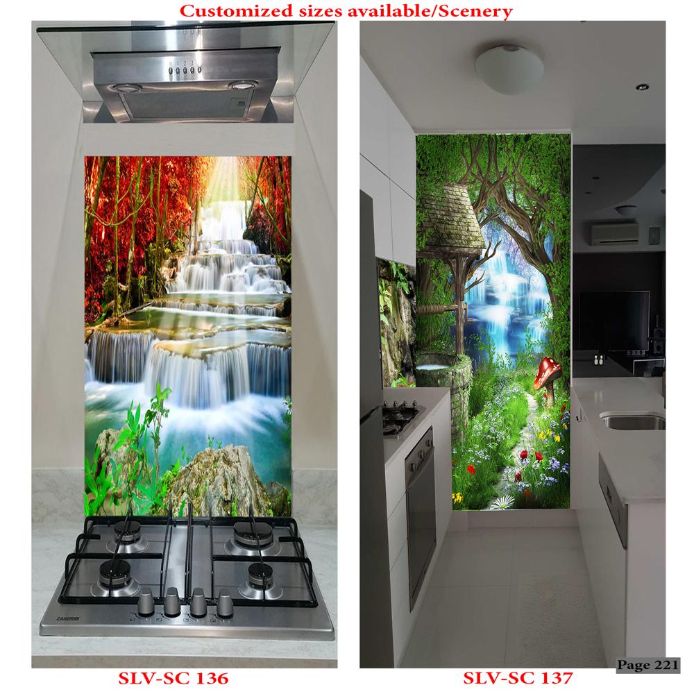 WATERFALLS SCENERY WALL POSTER TILES
