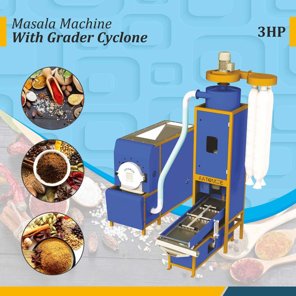 3HP Masala Processing System for Retail & Herbal Units