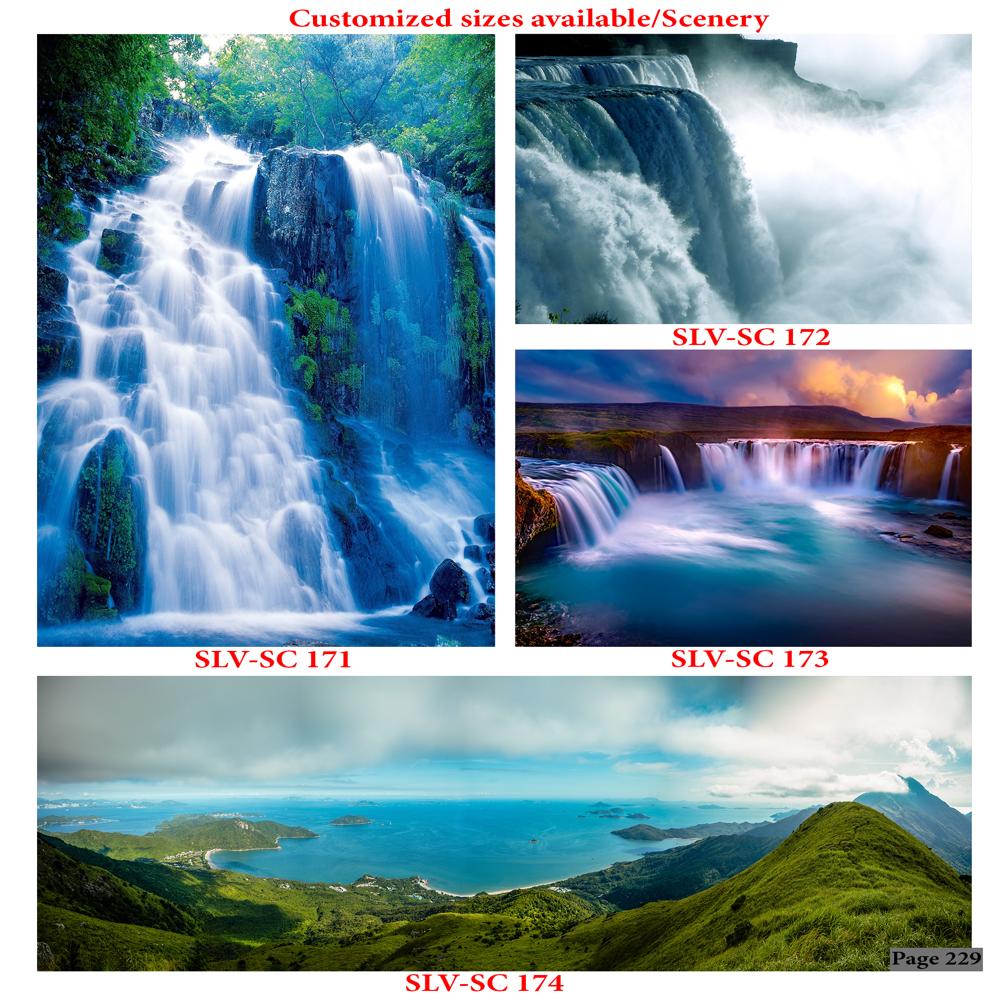 WATERFALLS SCENERY WALL POSTER TILES