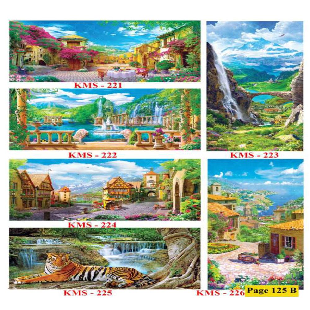 WATERFALLS SCENERY WALL POSTER TILES