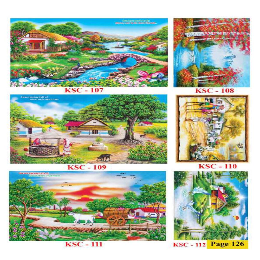 WATERFALLS SCENERY WALL POSTER TILES