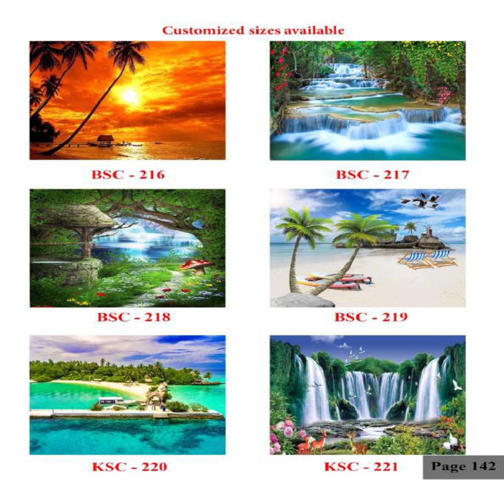 WATERFALLS SCENERY WALL POSTER TILES