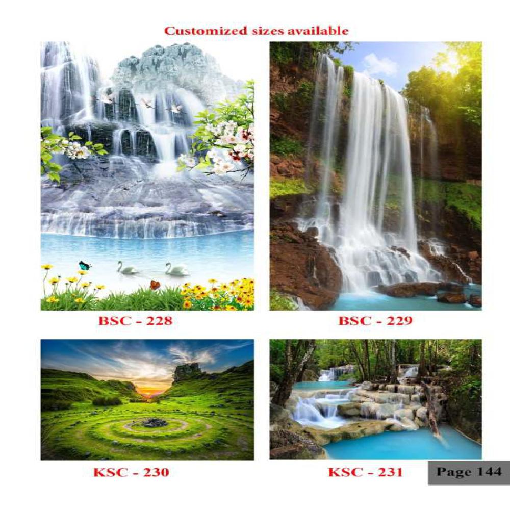 WATERFALLS SCENERY WALL POSTER TILES