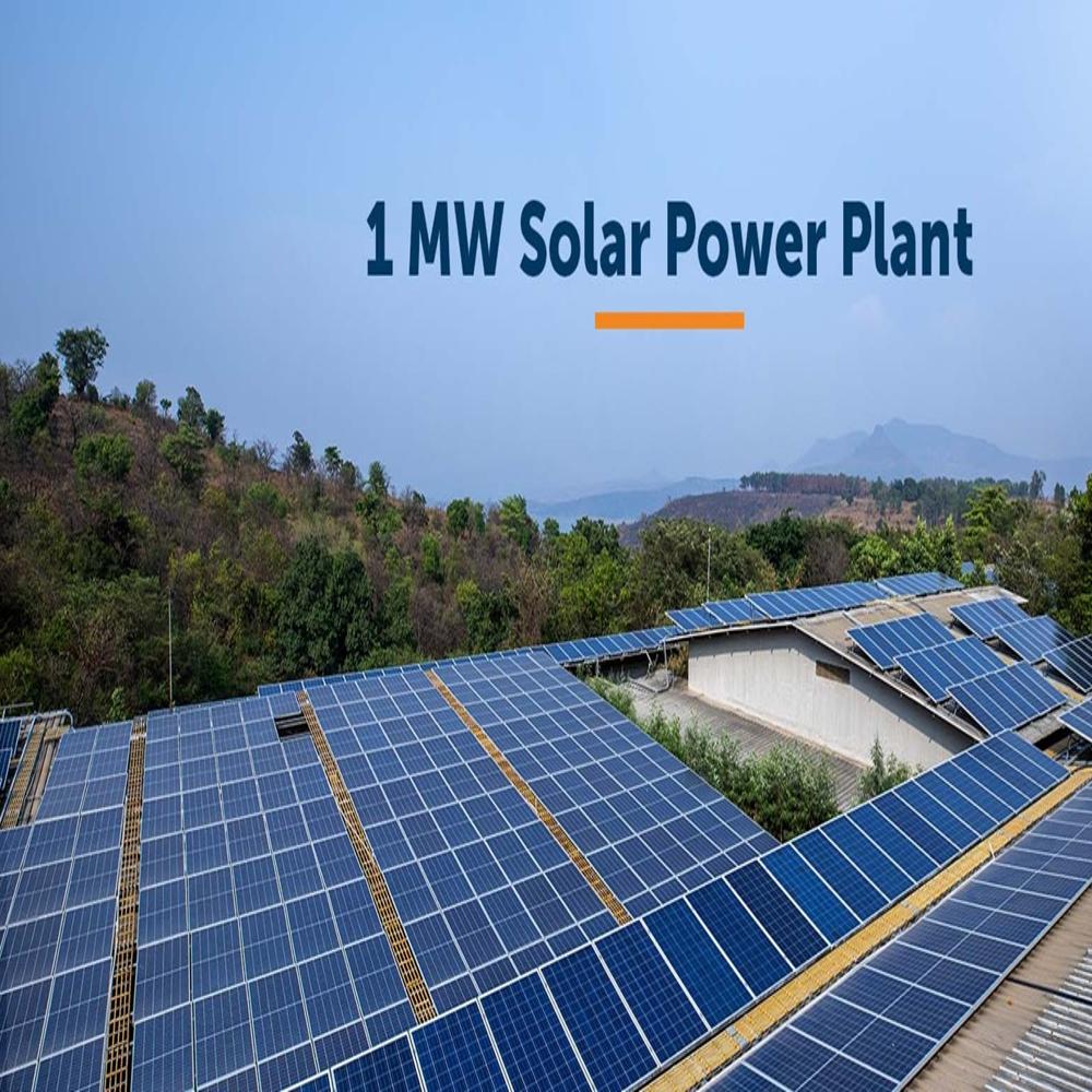 1 MWp On-grid solar plant