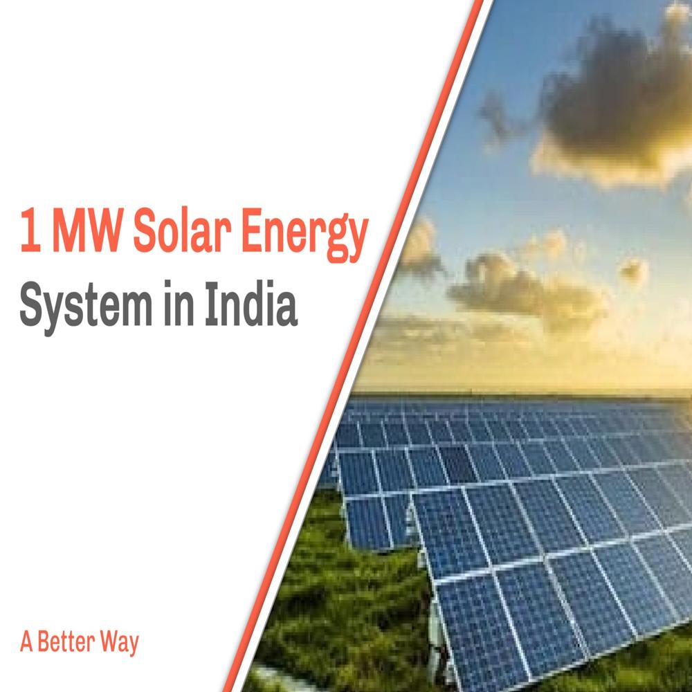 1 MWp On-grid solar plant