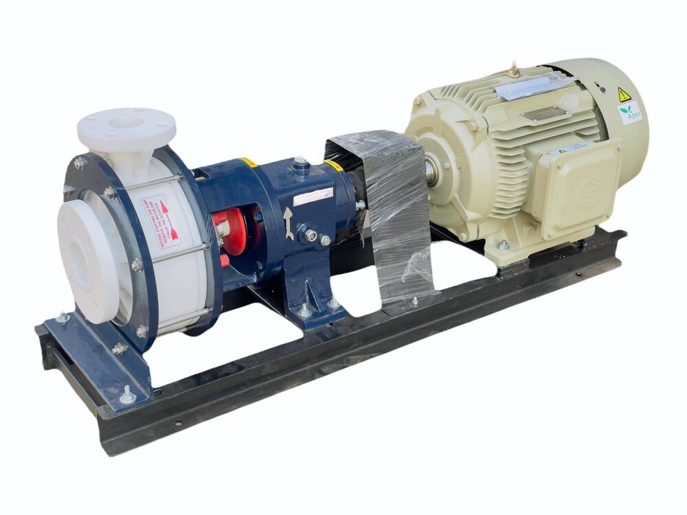 Bare Shaft Pump - Corrosion Resistant Polypropylene, Dark Blue, 10-50 Gpm Flow Rate, 10-30 M Head, 0.5-2 Hp Power | Chemical & Acid Transfer Applications