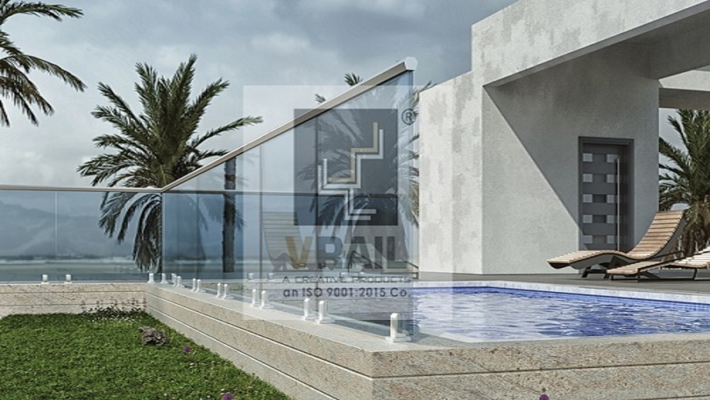 SS Railing modular deck railing kit for outdoor applications