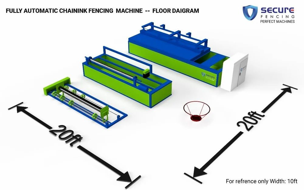 9 Hp Chain Link Fencing Machine - Capacity: 150 Kg/hr