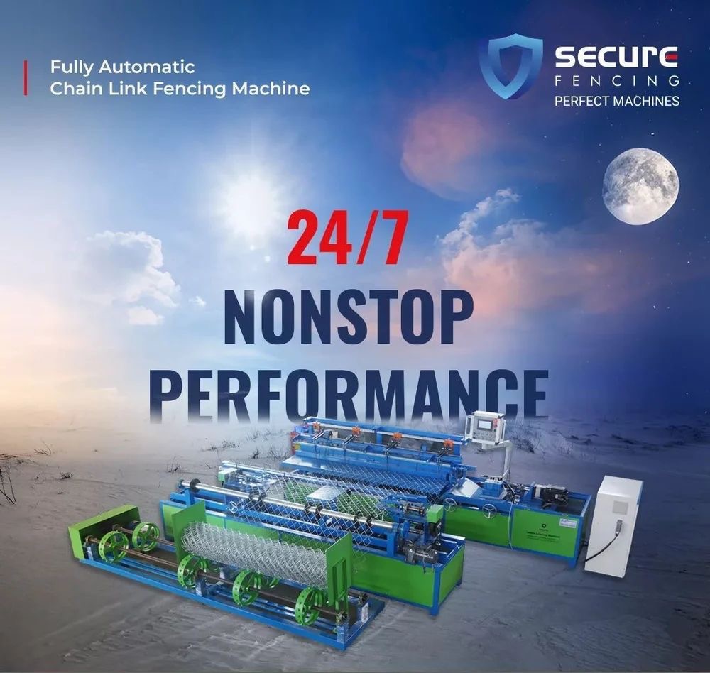 9 Hp Chain Link Fencing Machine - Capacity: 150 Kg/hr