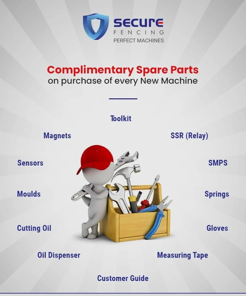 9 Hp Chain Link Fencing Machine - Capacity: 150 Kg/hr