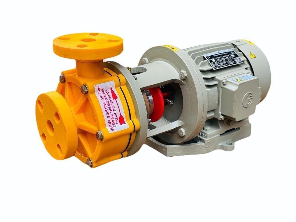Pp Monoblock Pumps - Chemical Processing, Water Treatment, Purification | Applications In Food & Beverage, Pharma, And Mining Industries
