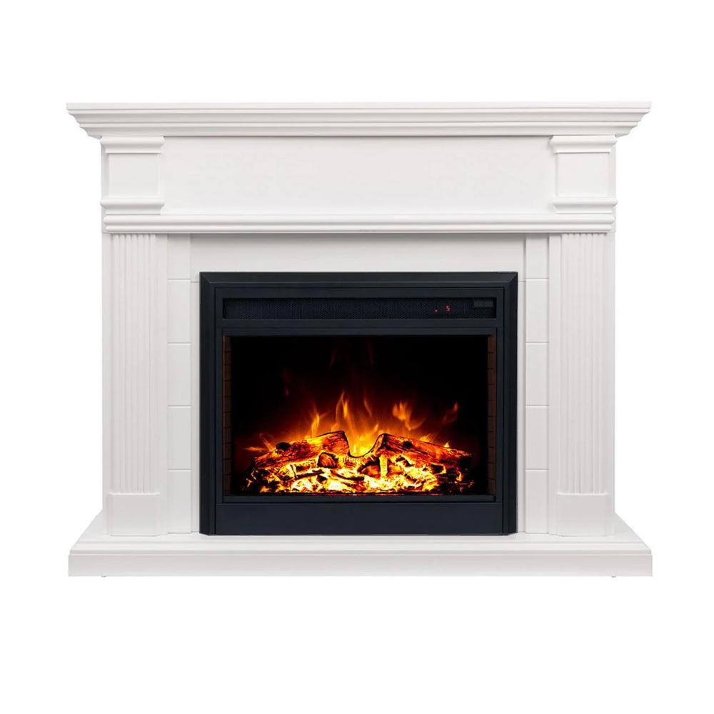 Electric Fireplace with Mantel LED Artificial Emulational Flame