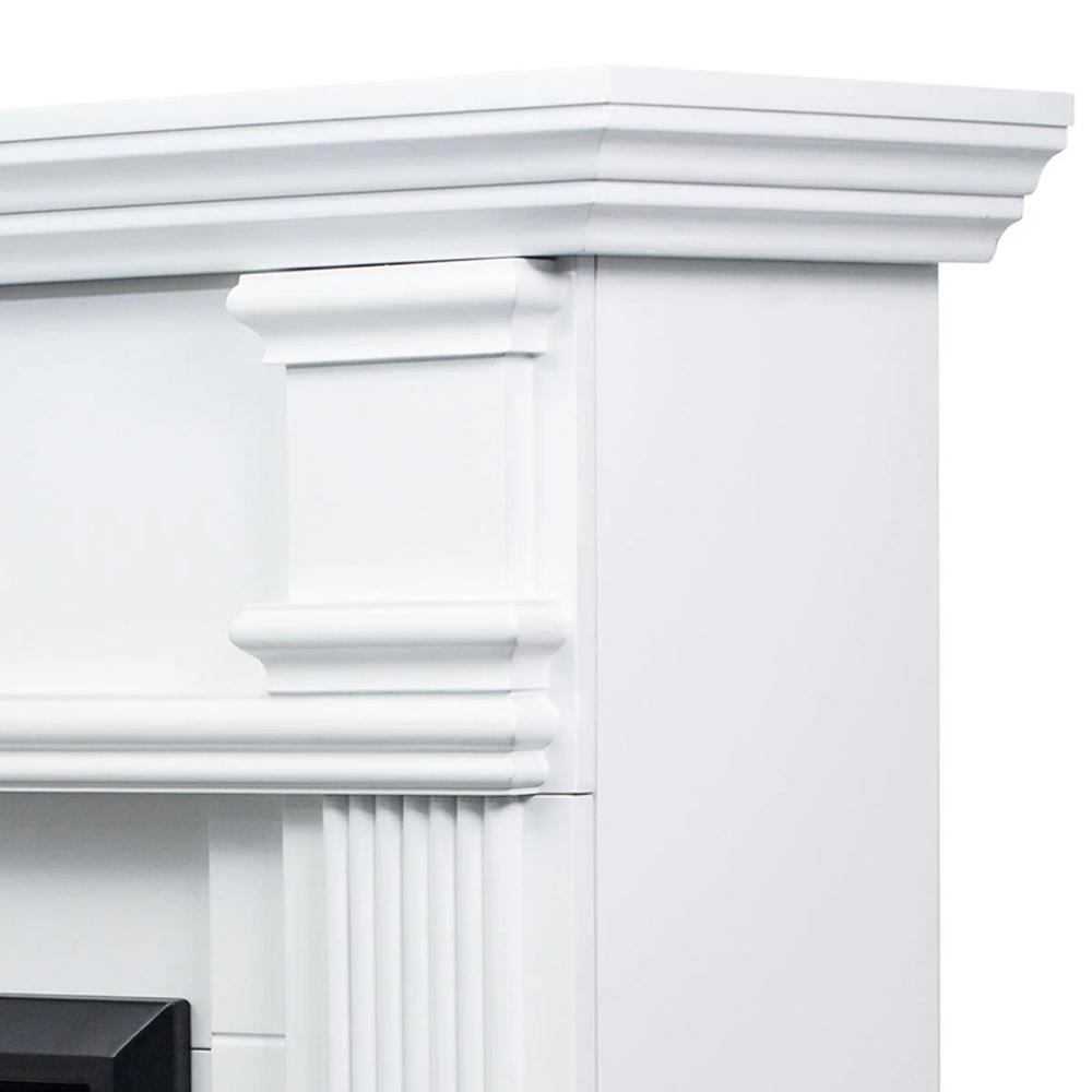 Electric Fireplace with Mantel LED Artificial Emulational Flame