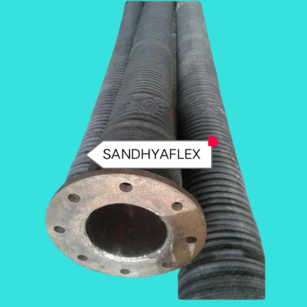 Cement Loading And Unloading Rubber Hose - Natural & Synthetic Rubber Blend, 3-12 Inch, Black | Abrasion Resistant, Steel Wire Helix Reinforced, Is 446/14255