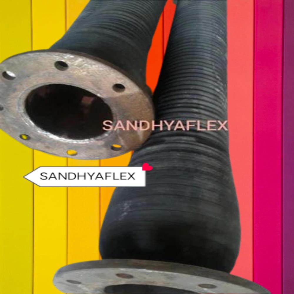 Cement Loading And Unloading Rubber Hose - Natural & Synthetic Rubber Blend, 3-12 Inch, Black | Abrasion Resistant, Steel Wire Helix Reinforced, Is 446/14255