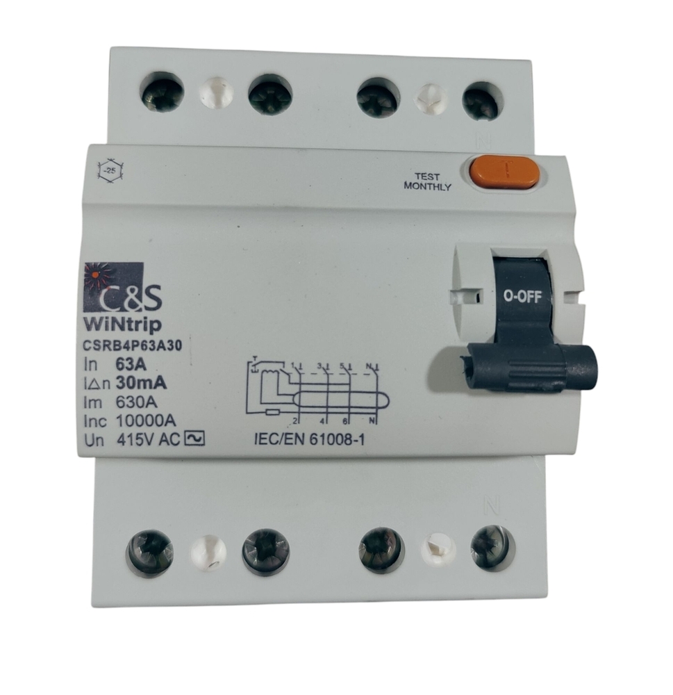 C&S RCCB CSRB4P63A30-10kA