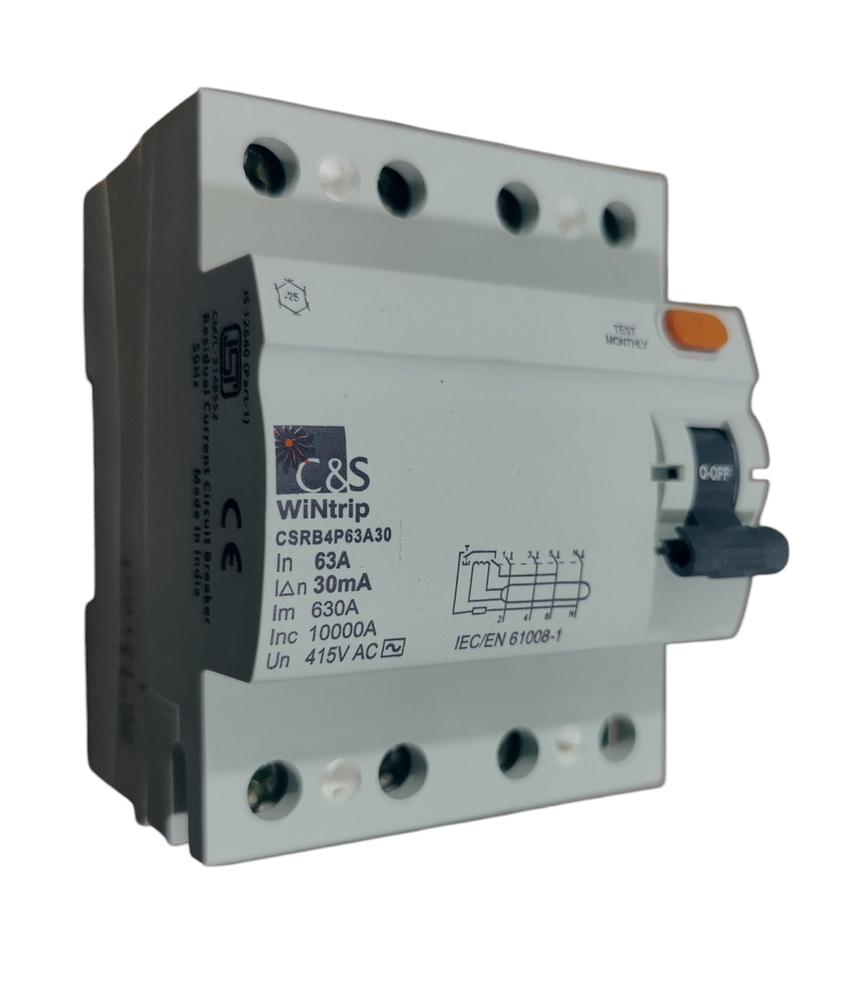C&S RCCB CSRB4P63A30-10kA