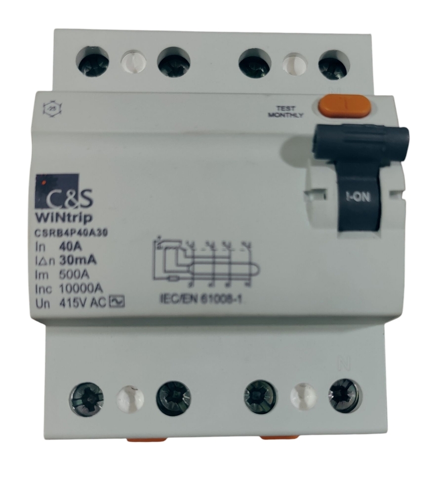 C&S RCCB CSRB4P40A30-10kA