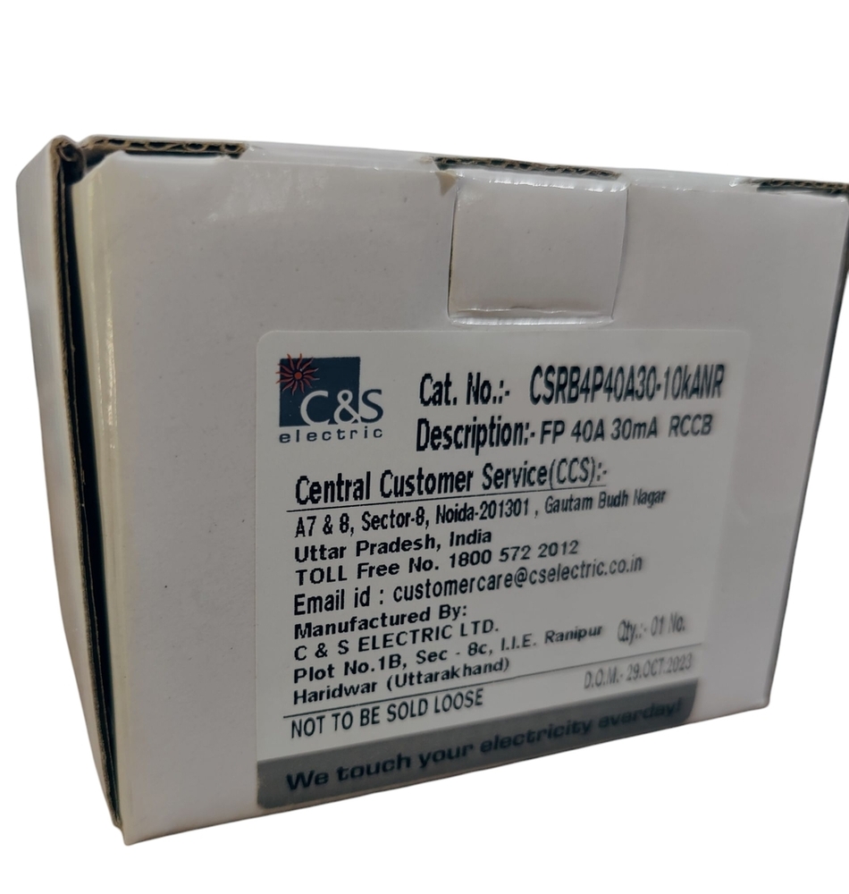 C&S RCCB CSRB4P40A30-10kA