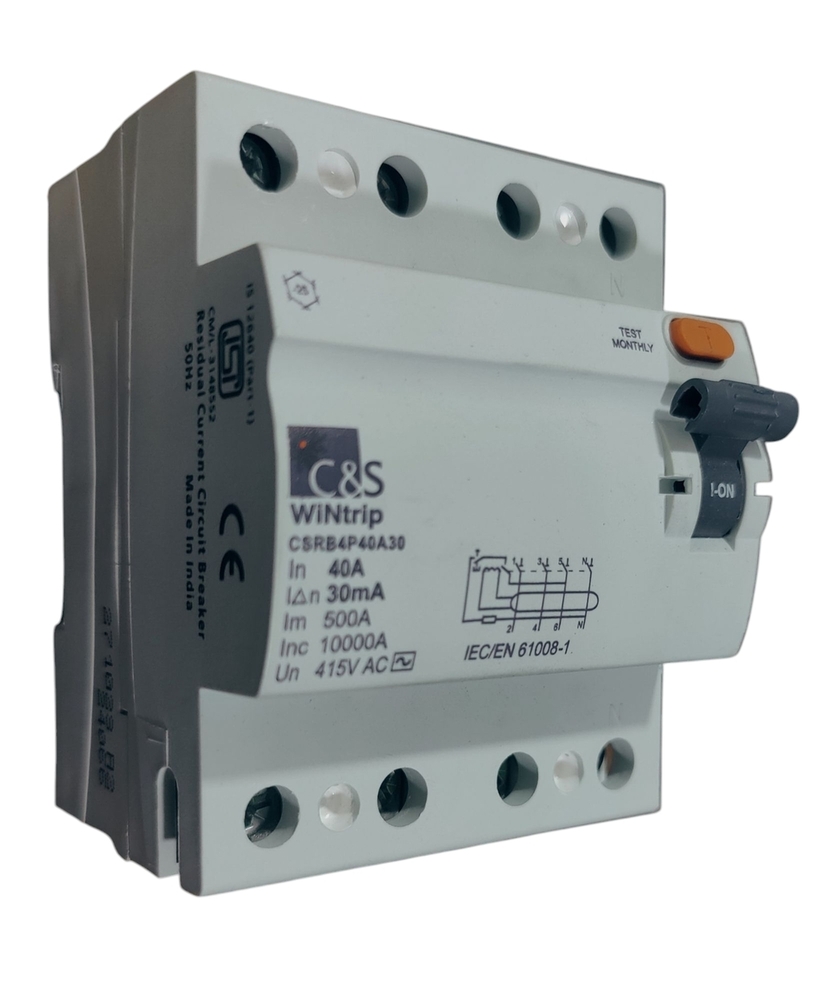 C&S RCCB CSRB4P40A30-10kA
