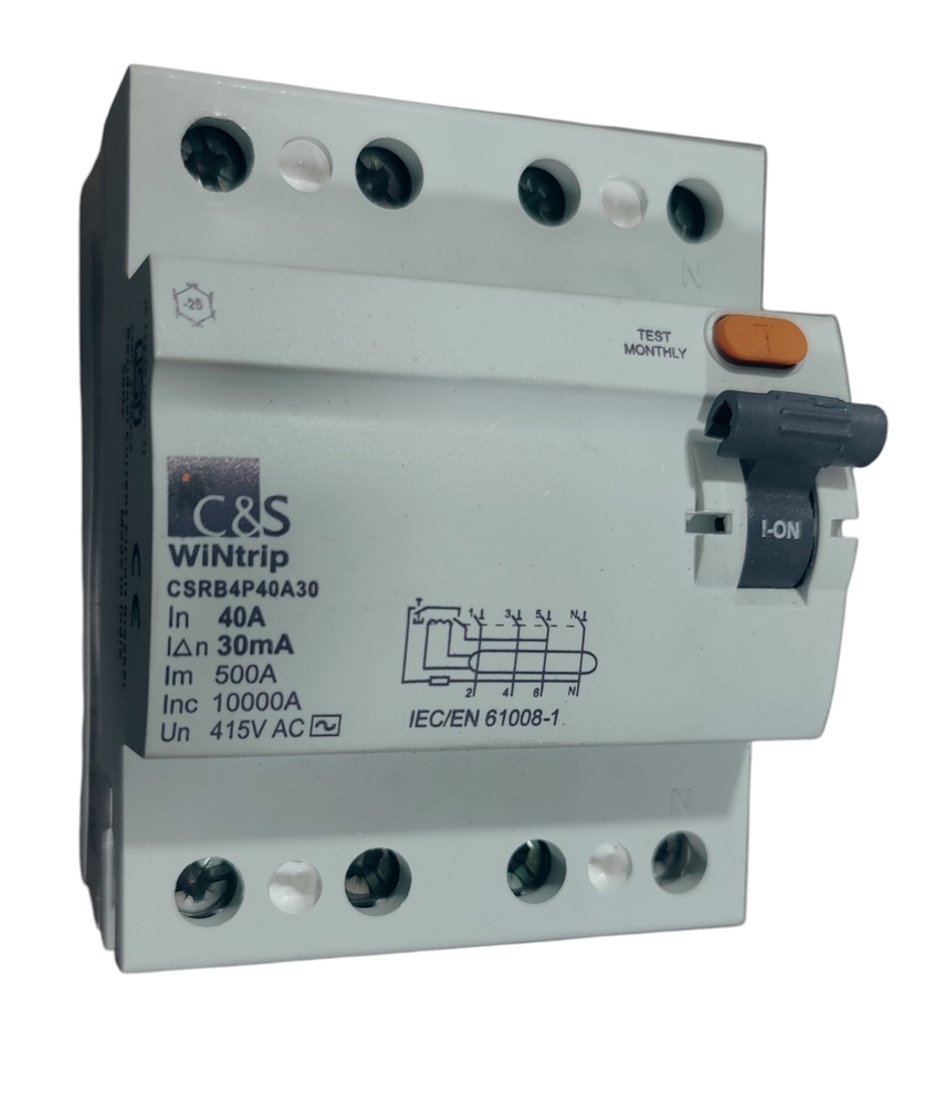 C&S RCCB CSRB4P40A30-10kA