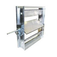 Gi Motorised Fire Damper - Color: Silver