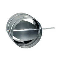 Aluminum Butterfly Damper - Color: Silver
