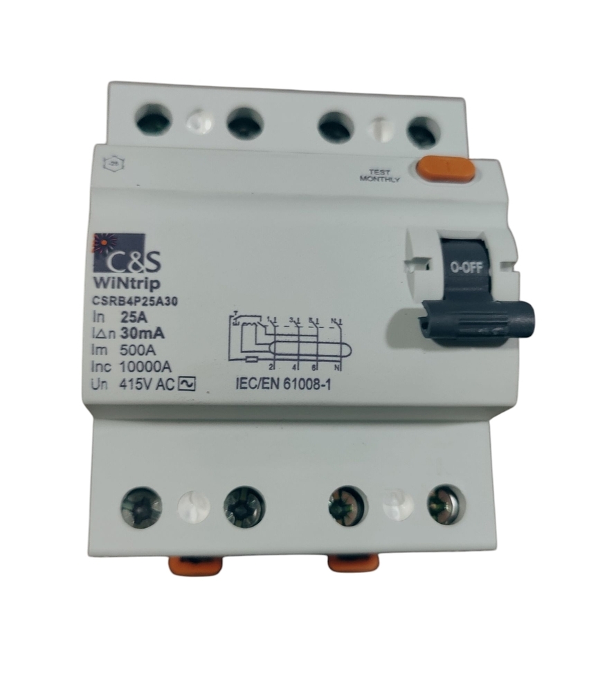 C&S RCCB CSRB4P25A30-10kA