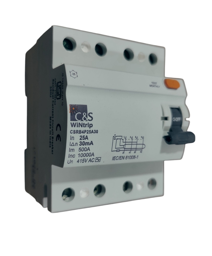 C&S RCCB CSRB4P25A30-10kA