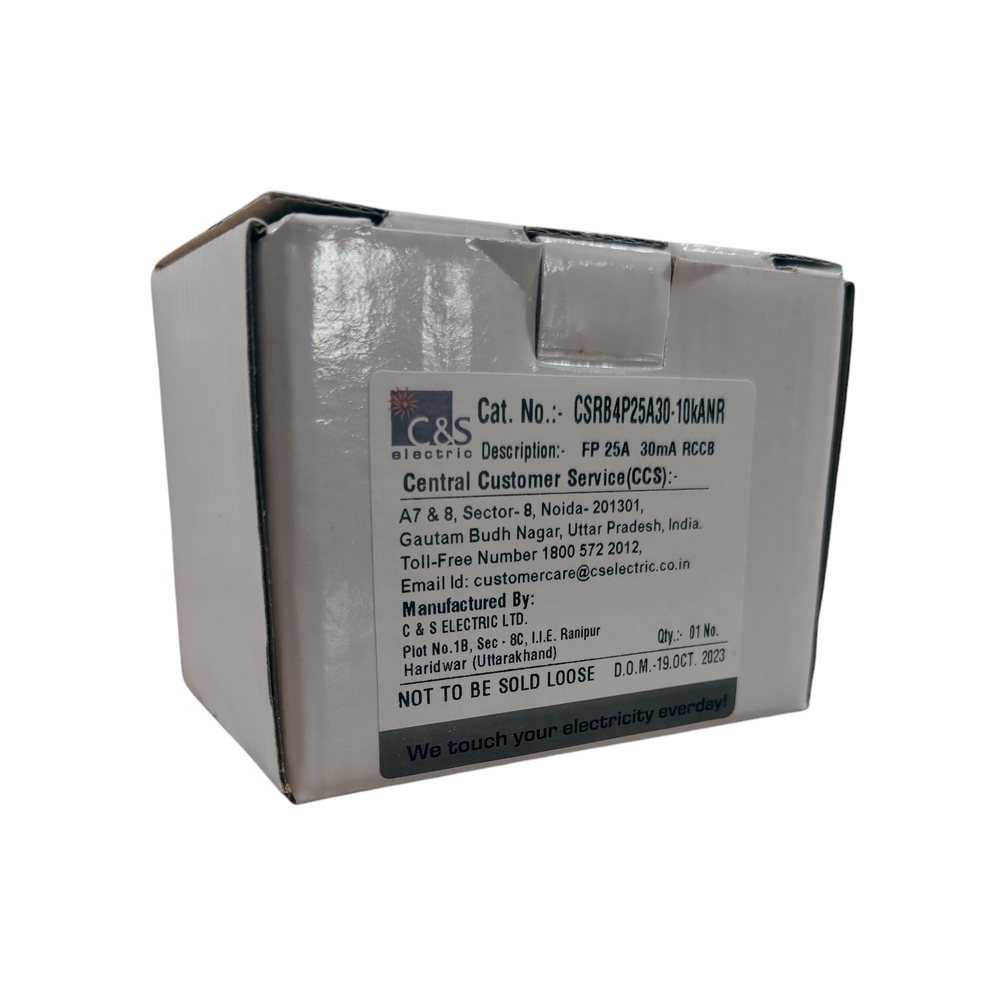 C&S RCCB CSRB4P25A30-10kA