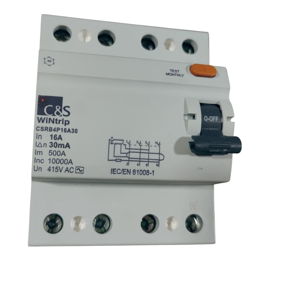 C&S RCCB CSRB4P16A30-10kA