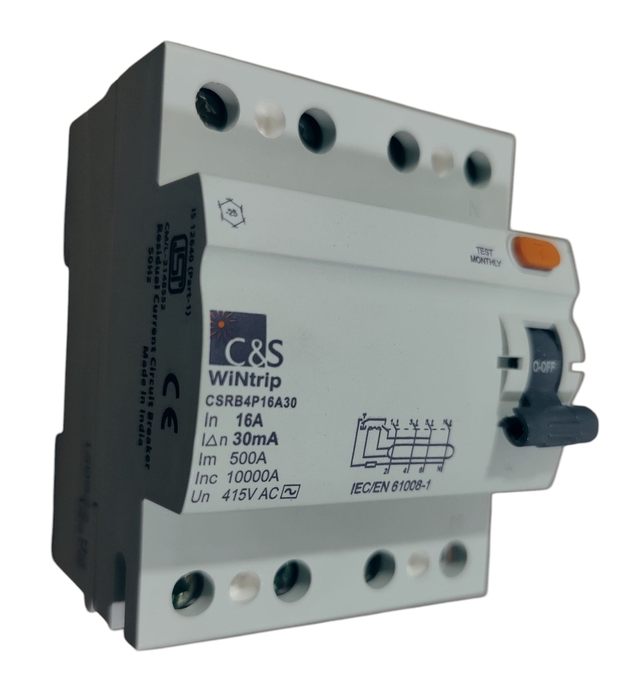 C&S RCCB CSRB4P16A30-10kA