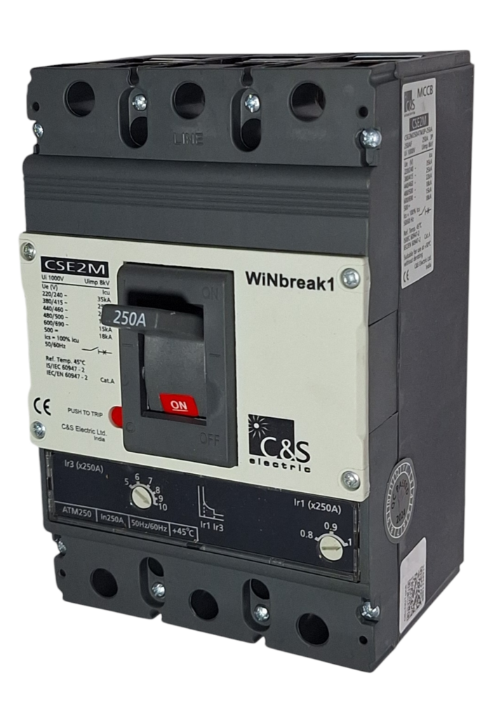 C&s Mccb Cse2m250atm3p-250a - Color: Grey/black