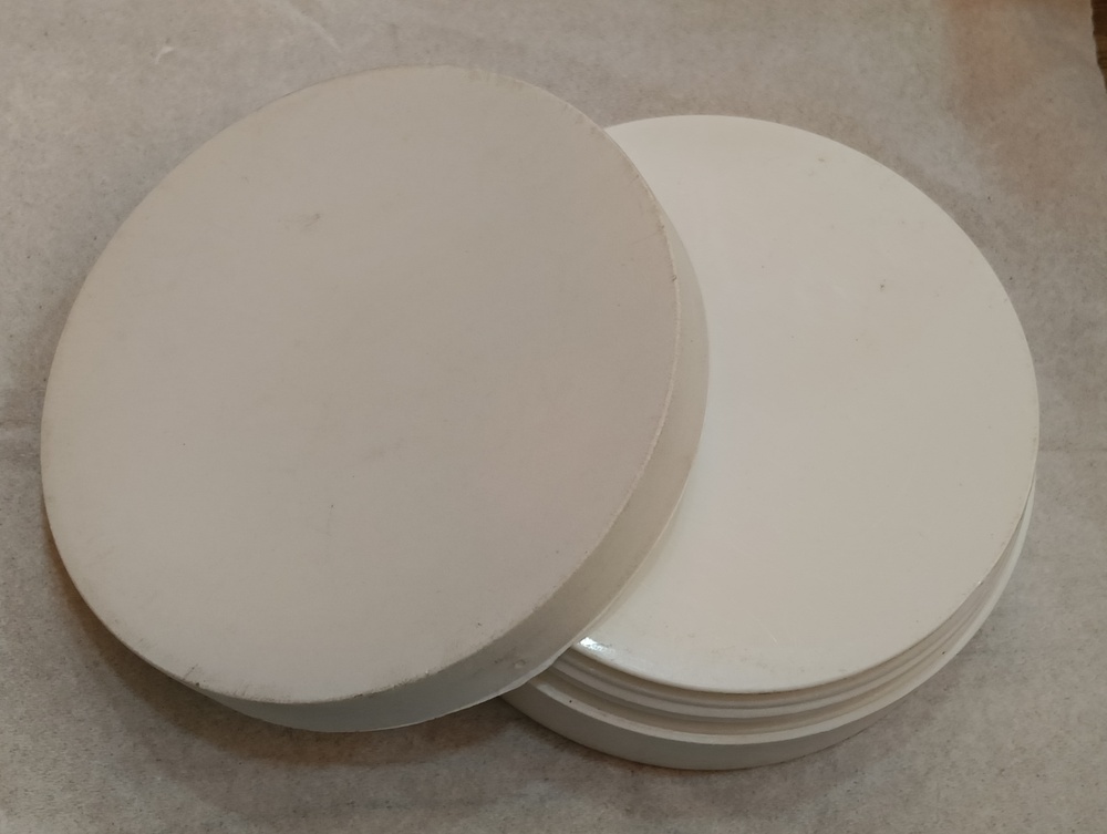 Flax Jar White 100gm - Glass Material, 100 Gram Capacity, Elegant White Design | Ideal For Flaxseed Storage Or Decorative Use