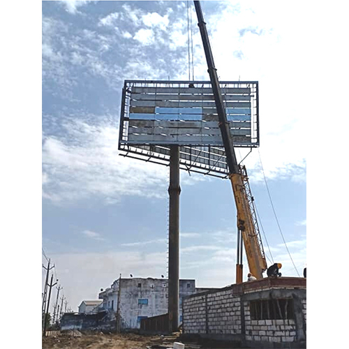 Advertising Hoarding Structure - Body Material: Mild Steel