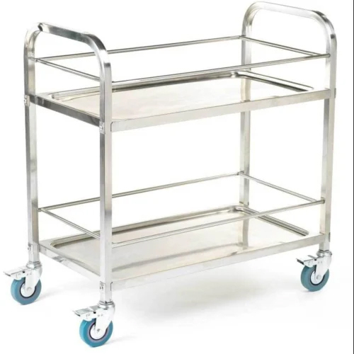 Dual Floor Stainless Steel Trolley