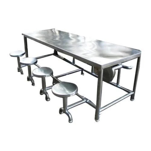 Stainless Steel Canteen Table With Chair - Features: High Quality