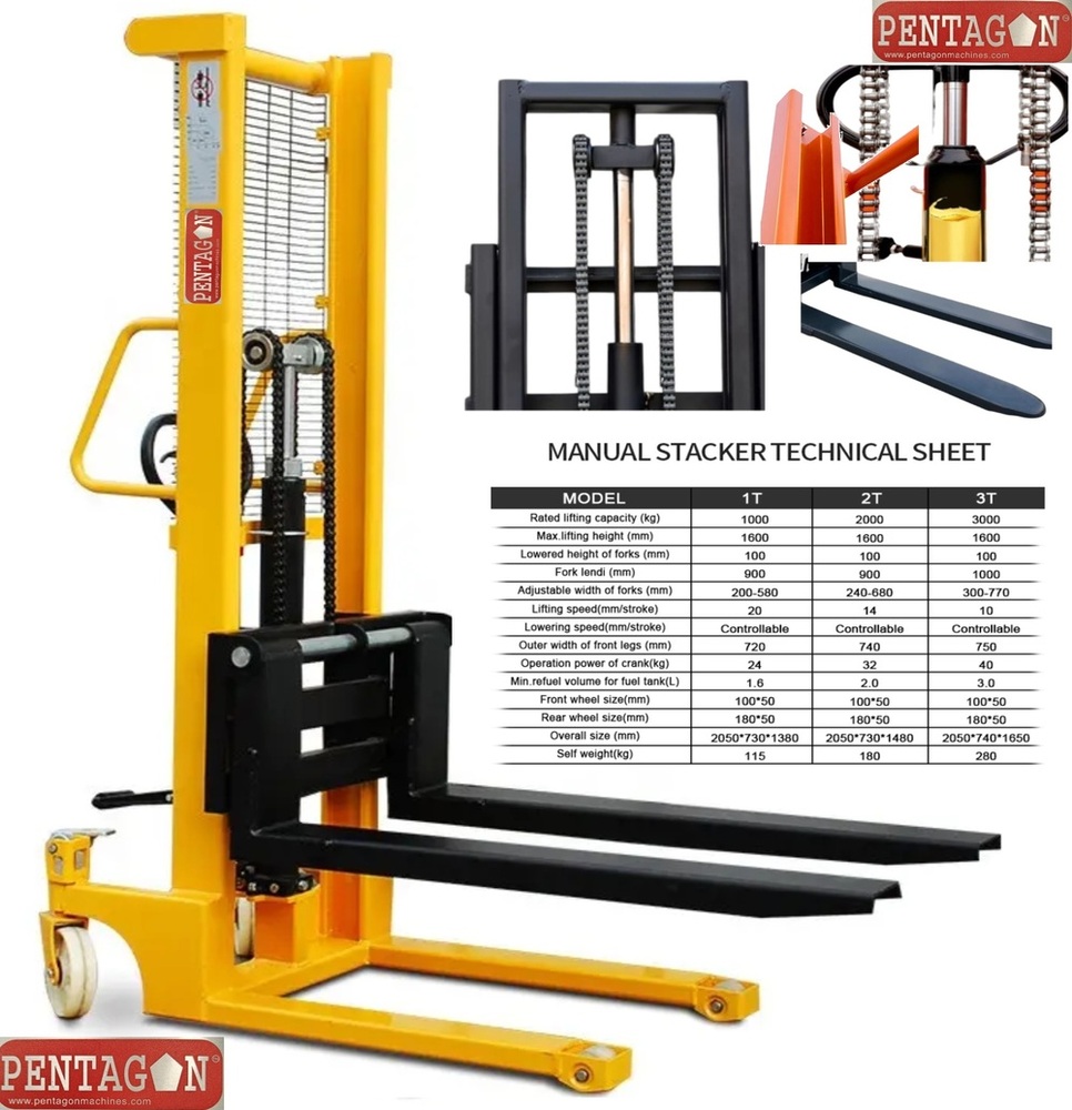 Manual type Hydraulic Stacker