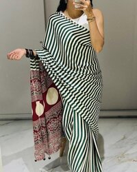 CREPE SATIN SAREE